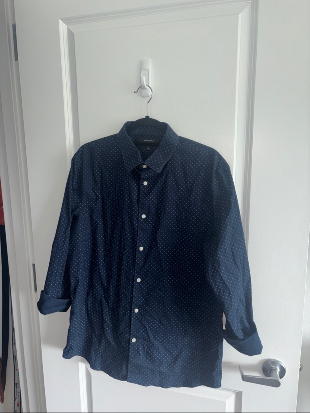 Banana Republic Navy Blue Slim Fit Shirt